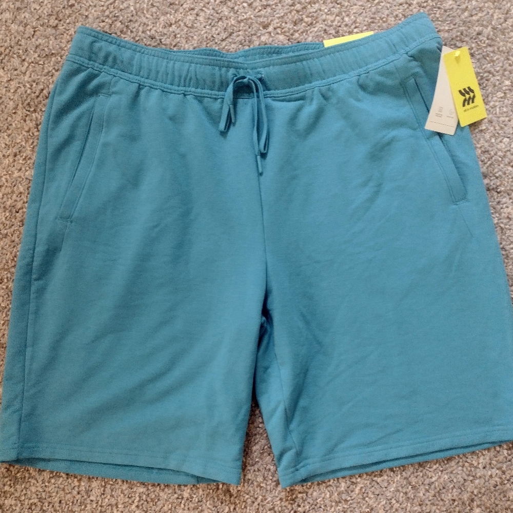all in motion Soft Gym Short Teal 9" Inseam Size XL Lounge Exercise